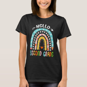 Hello Second Grade Rainbow Teacher Team 2nd Grade  T-Shirt