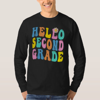 Hello Second Grade Teacher Team Back To School Gro T-Shirt