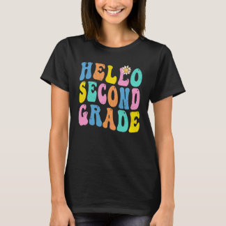 Hello Second Grade Teacher Team Back To School Gro T-Shirt