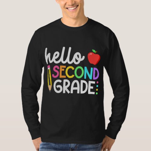 Hello Second Grade Team 2nd Grade Back to School T T_Shirt