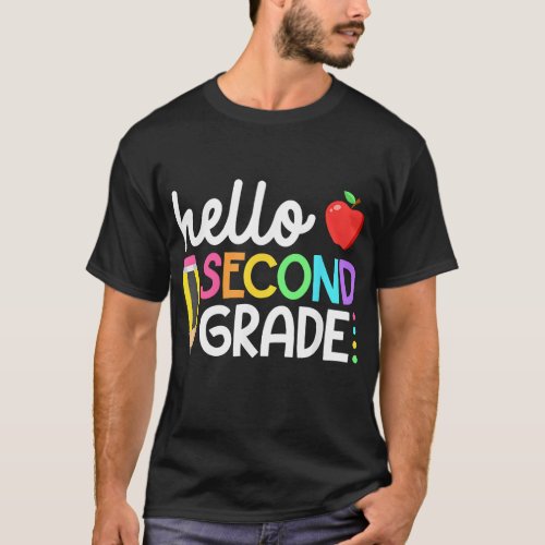 Hello Second Grade Team 2nd Grade Back to School T T_Shirt