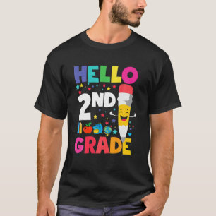 Hello Second Grade Team 2Nd Grade Back To School T T-Shirt