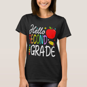Hello Second Grade Team 2nd Grade Back to School T T-Shirt