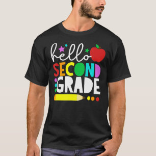 Hello Second Grade Team 2nd Grade Back to School T T-Shirt