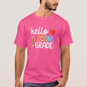 Hello Second Grade Team 2nd Grade Back To School T T-Shirt