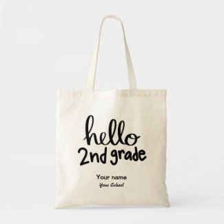 Hello Second Grade Tote Bag