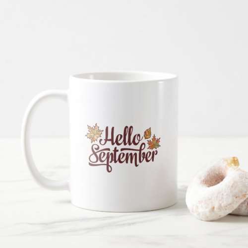 Hello September Fall Coffee Mug