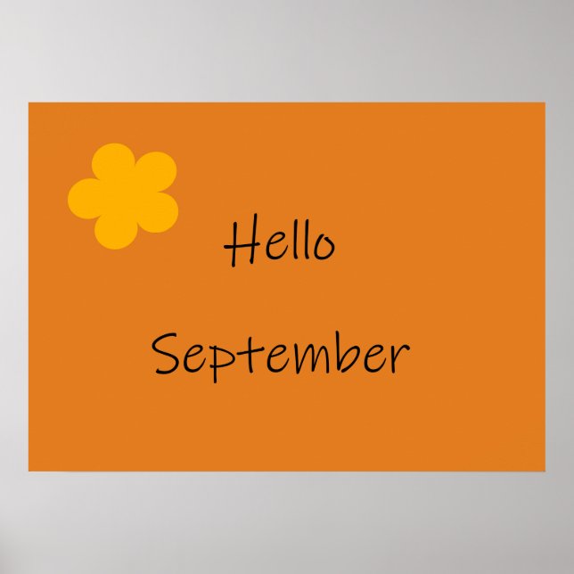 "Hello September" Poster (Front)