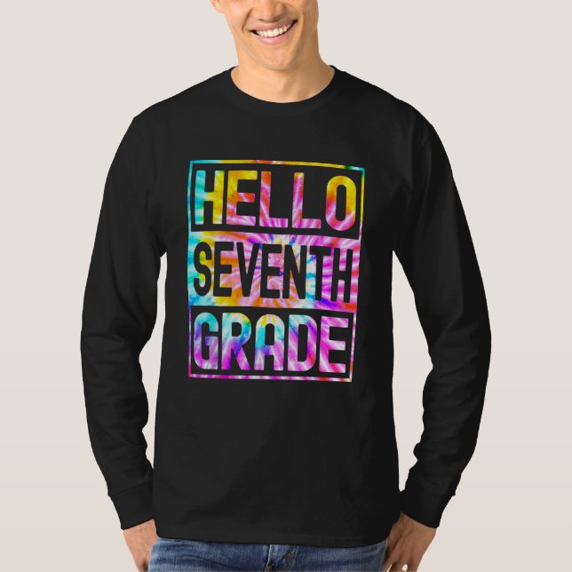Hello Seventh Grade Back to School 7th Grade Teach T-Shirt (Front)