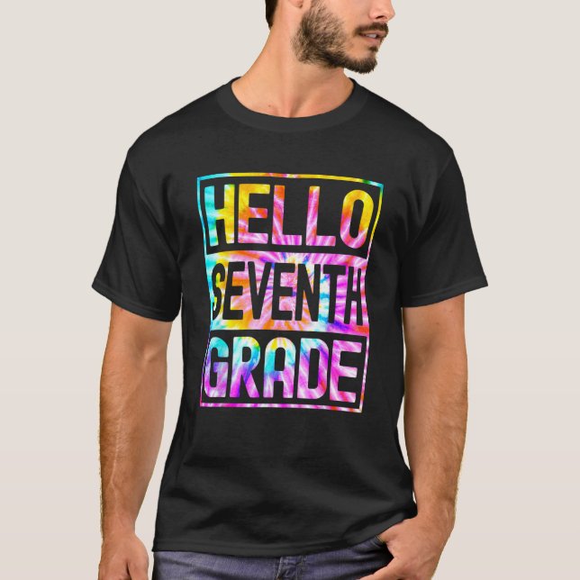 Hello Seventh Grade Back to School 7th Grade Teach T-Shirt (Front)