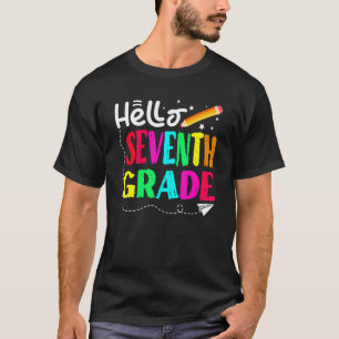 Hello Seventh Grade Back To School Design T-Shirt
