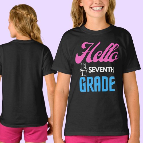 Hello Seventh Grade Back To School                T_Shirt