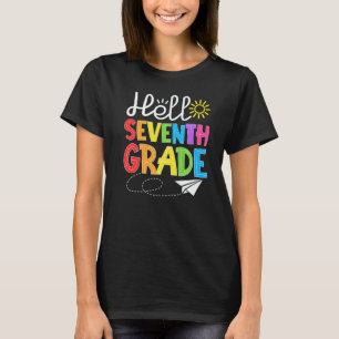 Hello Seventh Grade Fun 7Th Grade Backto School  S T-Shirt