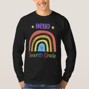 Hello Seventh Grade Rainbow Team 7th Grade T-Shirt