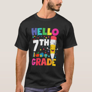 Hello Seventh Grade Team 7Th Grade Back To School T-Shirt