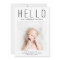 HELLO Simple Modern Photo Birth