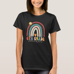 Hello Sixth Grade Rainbow Back To School 6th Grade T-Shirt