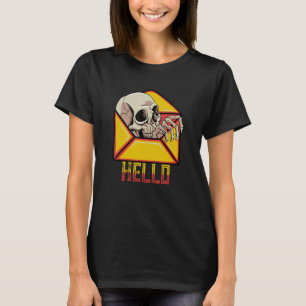 Hello Skull Skeleton Mail Postal Service Postman M T-Shirt
