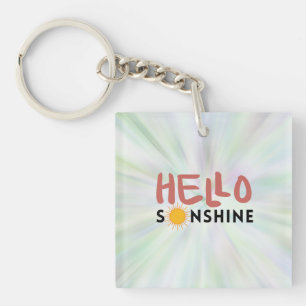 Hello Sonshine, Sun Rays, Summer vibes Keychain
