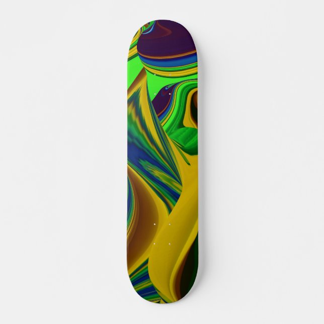 Hello Spring and Hello Sunshine! Abstrakt Skateboard Deck (Front)