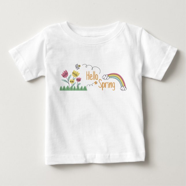 Hello Spring Baby T-Shirt (Front)