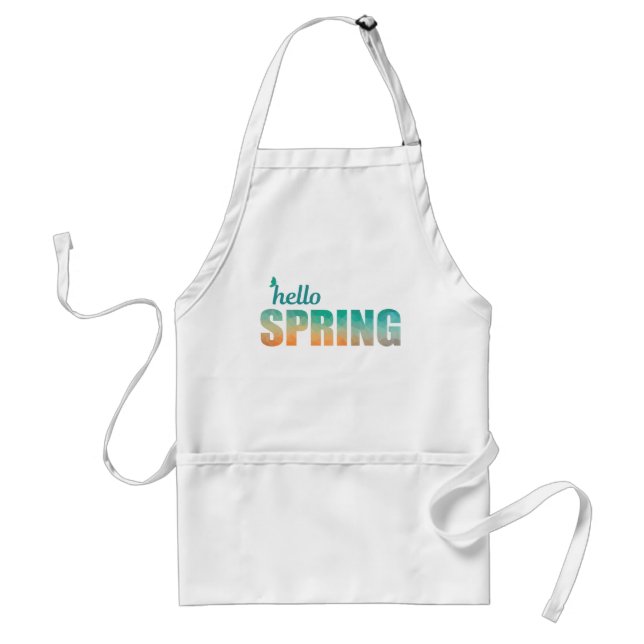 Hello Spring butterfly apron (Front)