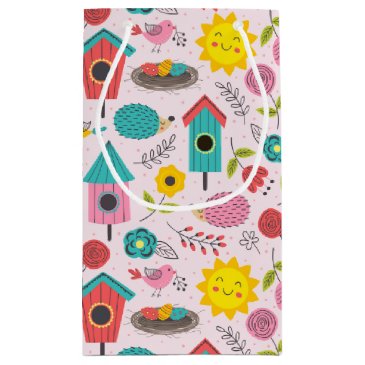 Hello Spring! Cute Colorful Animal Cartoons Small 