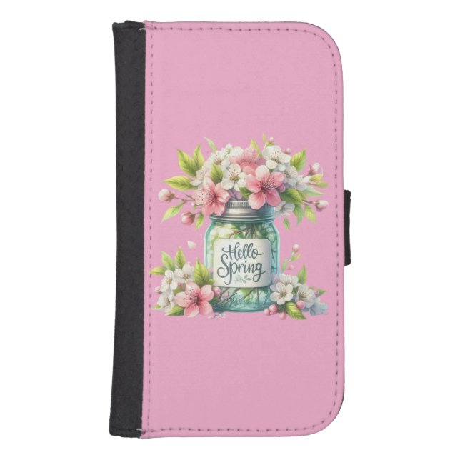 Hello Spring Floral Ladies Wallet (Front)