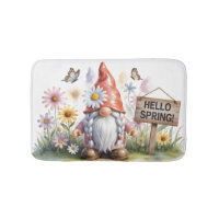 Hello Spring Garden Gnome: Cute Gnome with Braids
