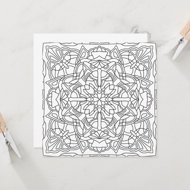 Hello Spring: Geometric Mandala (Front/Back In Situ)