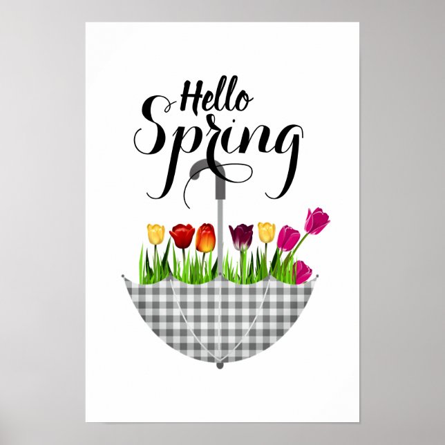 Hello Spring Modern Art for Home Decor (Front)