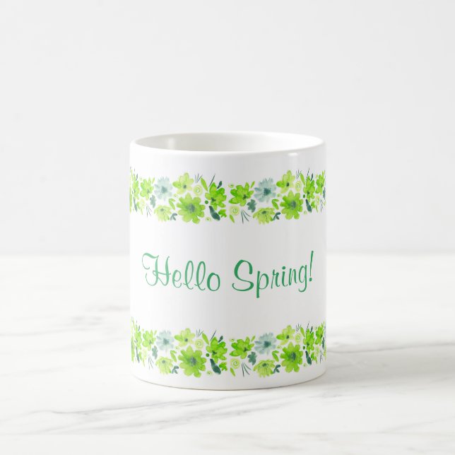 Hello Spring mug. Coffee Mug (Center)