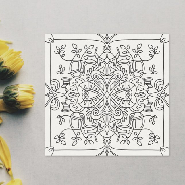 Hello Spring: Nature Inspired Coloring Page (Creator Uploaded)