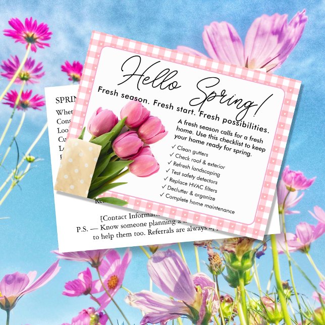 Hello Spring Real Estate Postcard | Blue Spring Ho (Creator Uploaded)