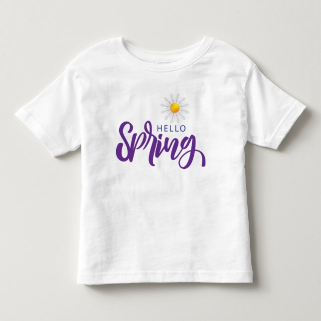 hello spring toddler t-shirt (Front)