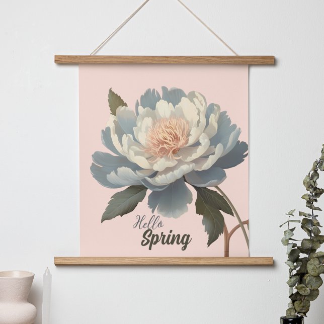 HELLO SPRING VINTAGE FLOWER POSTER (Creator Uploaded)