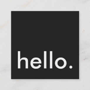hello square square business card