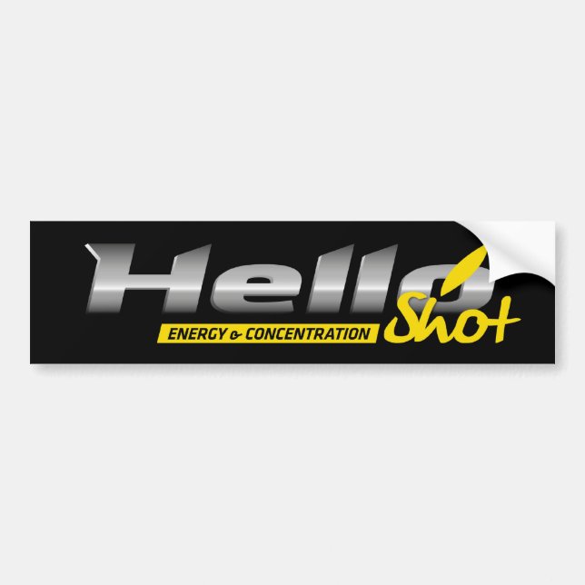hello_sticker bumper sticker (Front)