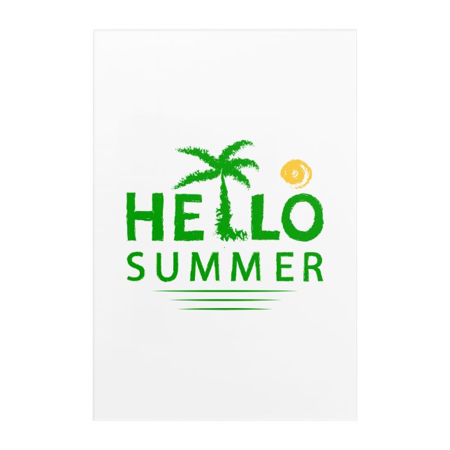 Hello Summer Acrylic Print (Front)