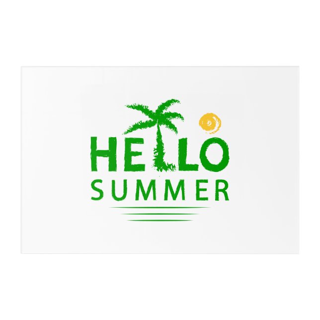 Hello Summer Acrylic Print (Front)