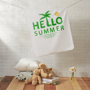 Hello Summer Baby Blanket