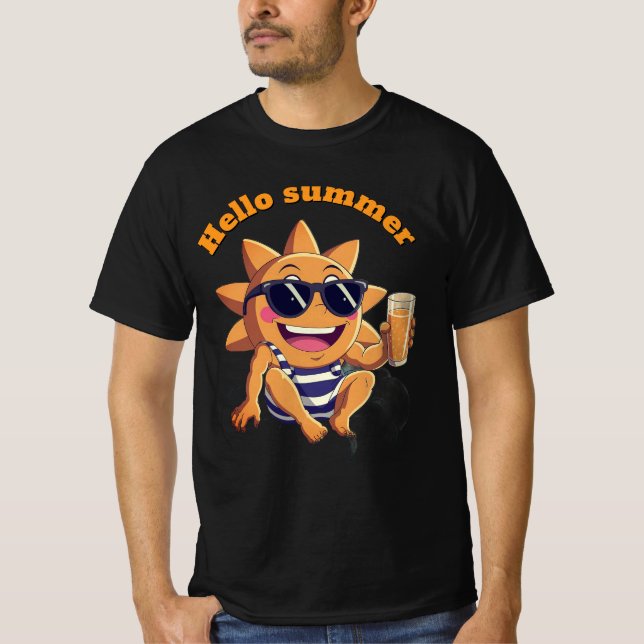 Hello summer  baby bodysuit (Front)