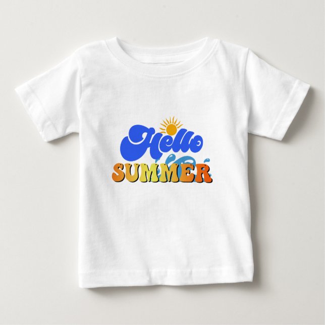 Hello Summer Baby T-Shirt (Front)