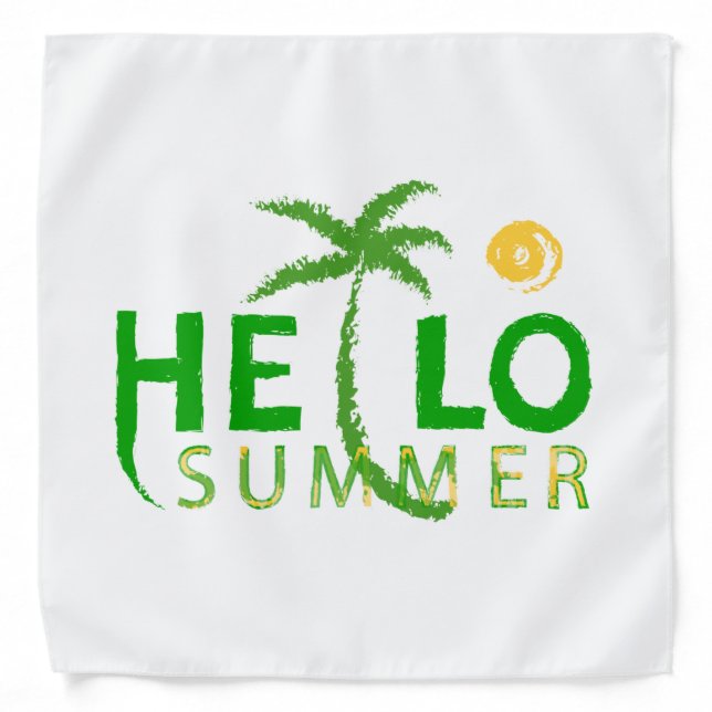 Hello Summer Bandana (Front)
