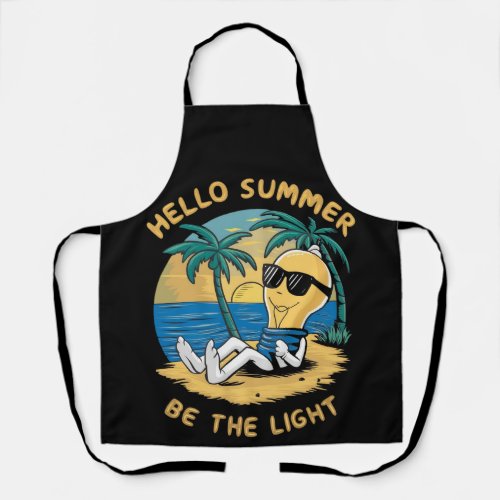 Hello summer be the light apron