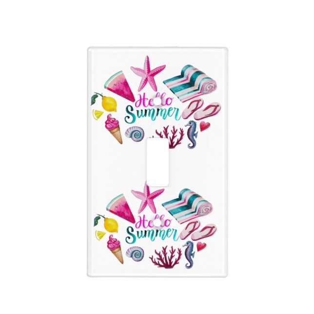 Hello Summer Beach Thunder-Cove  Light Switch Cover (Front)