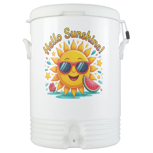 Hello Summer  Beverage Cooler (Front)