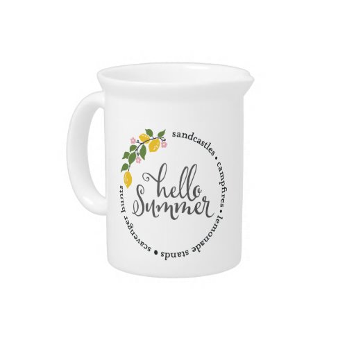 Hello Summer Beverage Pitcher