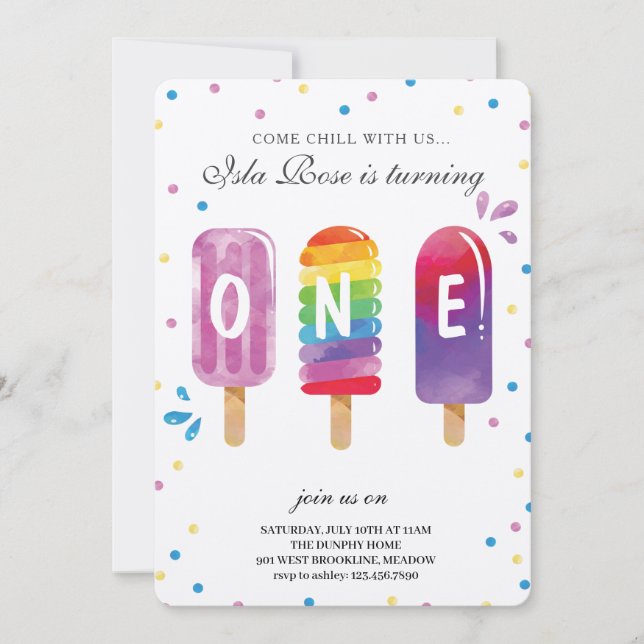 Hello Summer Birthday Party Invitation (Front)