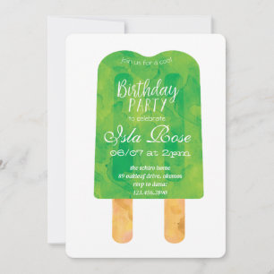 Hello Summer Birthday Party Invitation